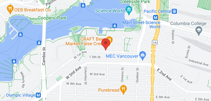 map of 103 181 W 1ST AVENUE